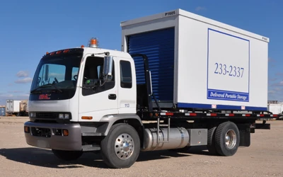 truck with storage container